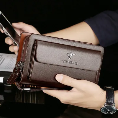 Genuine Leather Luxury Clutch Handbag